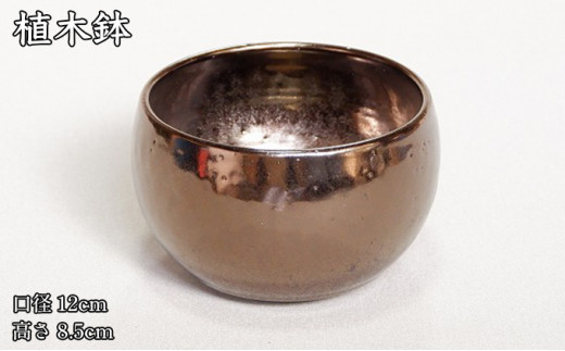 [№5830-0213]【植木鉢】antiquegold pot アンティークゴールドポット M 739436 - 愛知県蟹江町