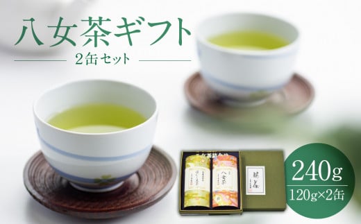 【お茶の光玉園】八女茶ギフト 120g×2缶セット 502777 - 福岡県八女市