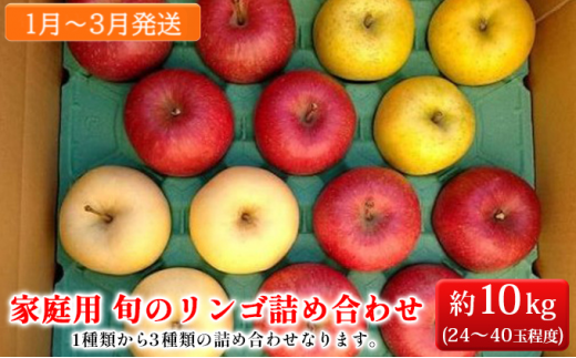 【1月～3月発送】家庭用 旬のリンゴ詰め合わせ 約10kg糖度13度以上【弘前市産・青森りんご】|リンゴのふくさわ