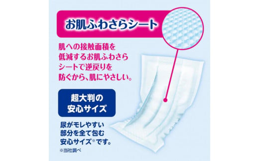 アテント 夜1枚安心パッド モレを防いで朝までぐっすり 6回吸収 66枚