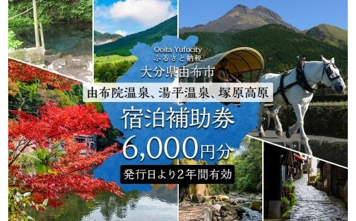 由布市（湯布院、由布院、湯平、塚原高原）】ふるさと納税宿泊補助券