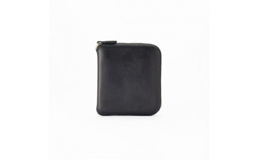 colm二つ折り財布　ブラック　立体成型で作った本革製財布 1091104 - 富山県富山市