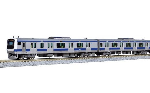 H020-23　Nゲージ 常磐路を行く快速電車。E531系常磐線線路セット