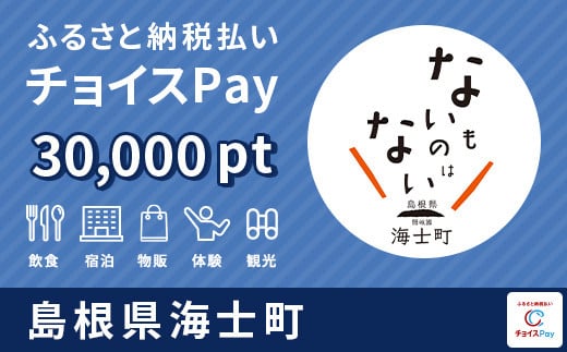 【ジオホテル「Entô」で利用可能】海士町チョイスPay 30,000pt（1pt＝1円）