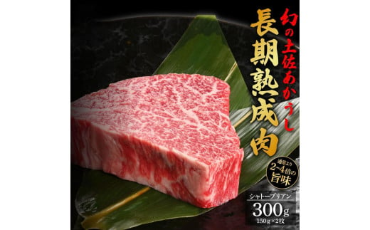 エイジング工法　熟成肉　土佐あかうし　特選シャトーブリアン　ステーキ　約300g　冷凍（約150g×2枚） 1093351 - 高知県高知市