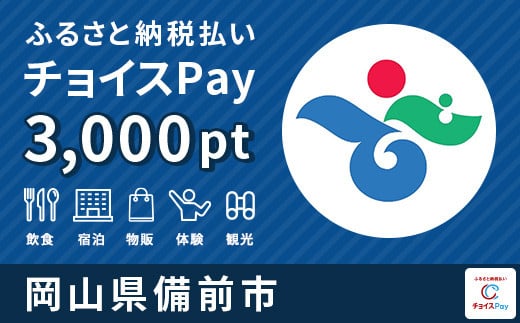 備前市チョイスPay 3,000pt（1pt＝1円）