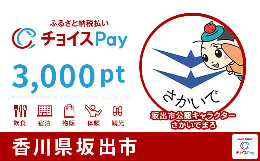 坂出市チョイスPay 3,000pt(1pt=1円)