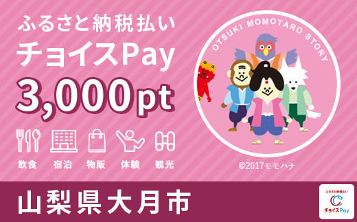大月市チョイスPay 3000pt（1pt＝1円）