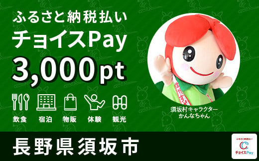 須坂市 チョイスPay3,000ポイント