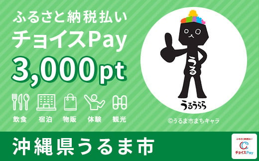 うるま市チョイスPay 3,000pt（1pt＝1円）
