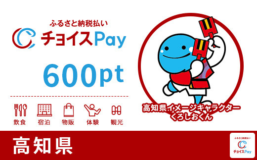 高知県チョイスPay 600pt(1pt=1円)