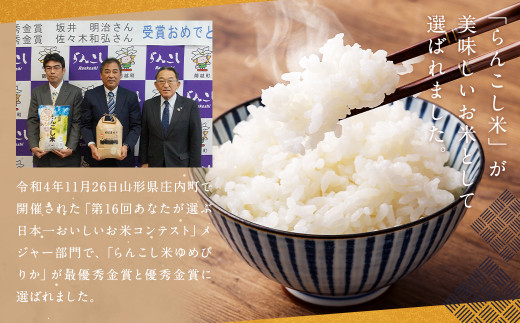 らんこし米 食べ比べ (ななつぼし・ゆめぴりか) 各5kg