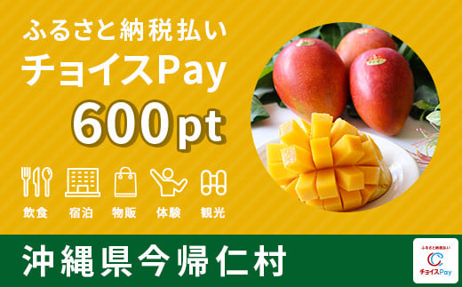 今帰仁村チョイスPay 600pt(1pt=1円)