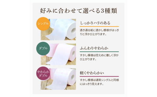 花やわらかシングル ３０ロール入り トイレットペーパー シングル 柄