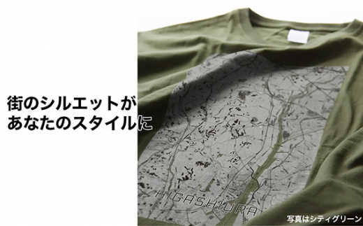No.581 【東浦】地図柄ビッグシルエットTシャツ（シティグリーン ...
