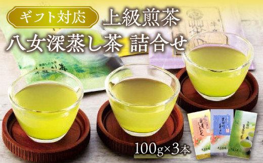 お茶の光玉園】八女茶ギフト銘茶詰め合わせ（120g×2本セット） - 福岡