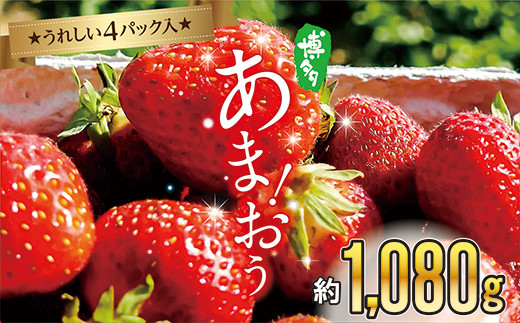 3S12 　博多あまおう 約1,080ｇ (約270ｇ×4パック) 979463 - 福岡県東峰村