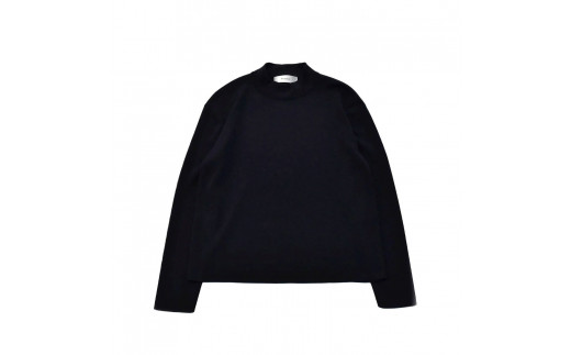 MITSUKE KNIT＜レディース＞モックネックプルオーバー（ネイビー