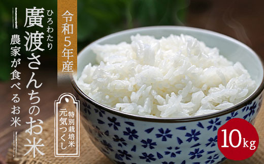 【令和5年産】【新米】農家が食べるお米「廣渡さんちのお米」10kg 精米