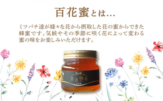 美濃蜂蜜 百花蜜 300g 【マンモスハウス合同会社】 はちみつ 非加熱