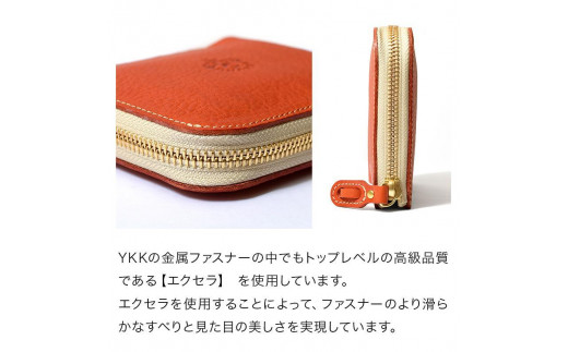 大きく開く小さな財布 二つ折り財布 サイフ HUKURO 栃木レザー 全6色【ブラック(黒糸)】|HUKURO