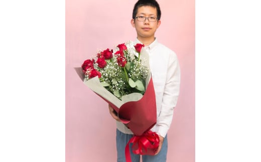赤バラの花束 10本「あなたは全てが完璧」 709150 - 神奈川県小田原市
