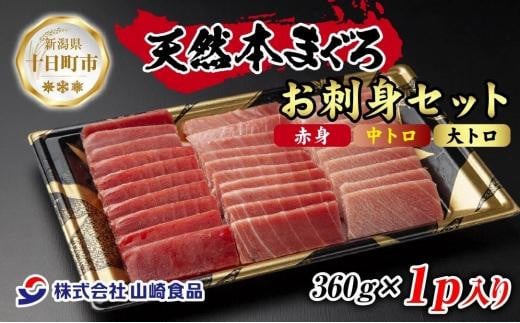 DE230 無地熨斗 天然 本マグロ 刺身セット 360g 赤身 中トロ 大トロ