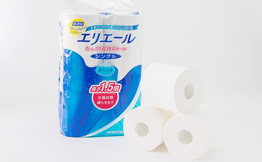 エリエール トイレットペーパー 長持ち 82.5m シングル 12ロール × 6パック ( 72個 ) 1.5倍巻き 1.5倍 備蓄品 生活用品 防災  日用品 【1352854】|株式会社セイノー商事（津山市）