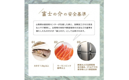 ご当地レアサーモン!山梨生まれの「富士の介」刺身 80g×5パック 冷凍便