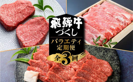 飛騨牛 定期便 3回お届け ステーキ 焼肉 赤身 霜降り すき焼き 牛肉 肉 和牛 国産 黒毛和牛 もも 肩ロース A4 以上 冷凍  [S572] 1111130 - 岐阜県白川村