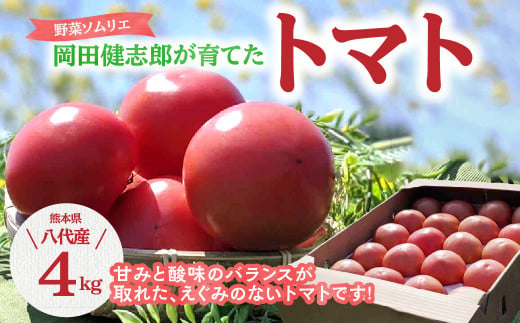 野菜 ソムリエ 岡田健志郎 が育てた トマト 4kg