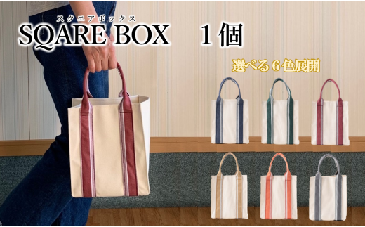 【手提げハンドバッグ】SQUARE　BOX（スクウェアボックス）（16-6） ベージュ