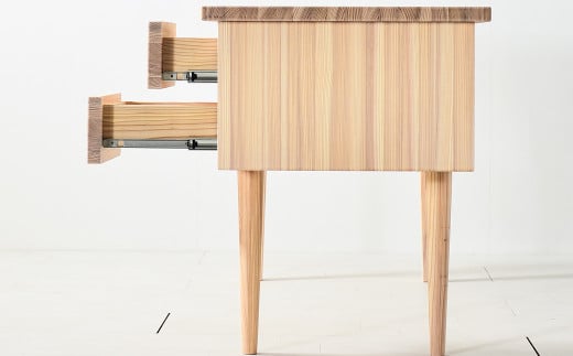 国産杉材を使ったお子さまから大人まで使える袖付学習机【SOHO Wood desk】