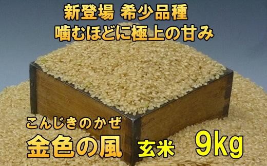 【12月6日より価格改定】【玄米9kg】新登場の高級米　令和6年産  岩手県奥州市産 金色の風【７日以内発送】 531435 - 岩手県奥州市