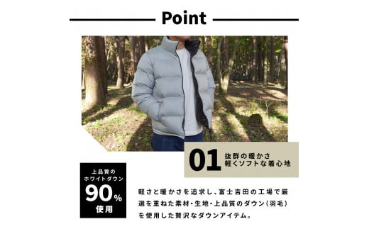 高品質 ダウンジャケット 900フィルパワー メンズ 日本製 Mind 超軽量 ...