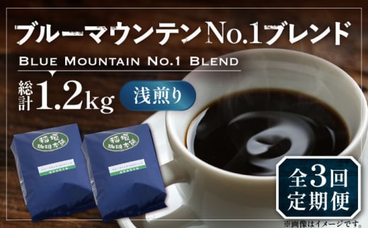 【粉でお届け】【全3回定期便】ブルーマウンテン NO.1 ブレンド コーヒー ( 浅煎り )《豊前市》【稲垣珈琲】 珈琲 コーヒー 豆 粉 [VAS167] 1122732 - 福岡県豊前市