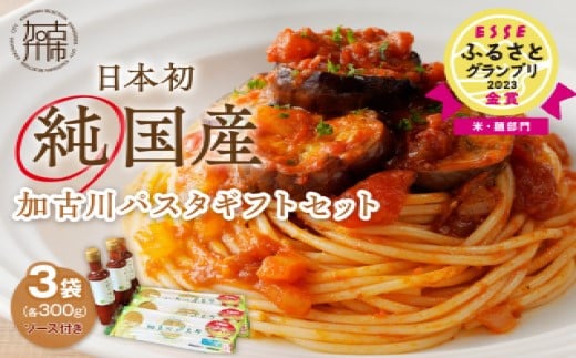 加古川パスタギフトセット《 パスタ 乾麺 国産小麦 国産 ギフトセット 詰め合わせ プレゼント 贈り物 スパゲッティ パスタソース ナポリタン ピザソース アレンジ 保存食 麺 加古川市 送料無料 ギフト 贈答用 八幡営農 オーマイ お歳暮 御歳暮 》【2401H04606】