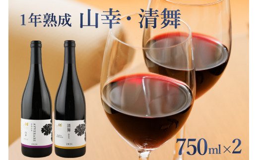 北海道十勝芽室町 赤ワイン：【１年熟成】山