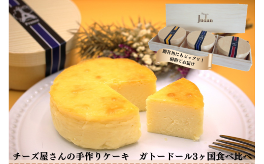 チーズ屋さんの手作りケーキ　ガトードールミニ 3ヶ国食べ比べ 1121361 - 東京都立川市