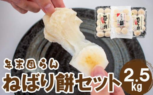 【 期間限定 】餅 2.5kg ねばり餅 杵 つき もち 玄米 お雑煮 もち米 使用 大容量 下関 山口 【 年末年始 】  ［12/19までの申込で年内配送可】