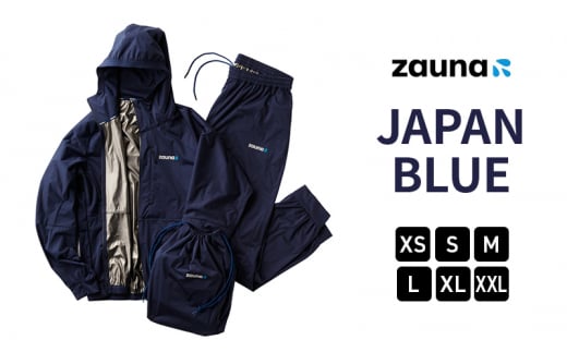 [№5784-7297]zauna suit / ザウナスーツ　JAPAN BLUE　ジャパンブルー　ネイビー　着るサウナ【XXL】