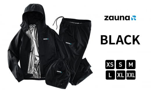 [№5784-7288]zauna suit / ザウナスーツ　BLACK　ブラック　着るサウナ【M】