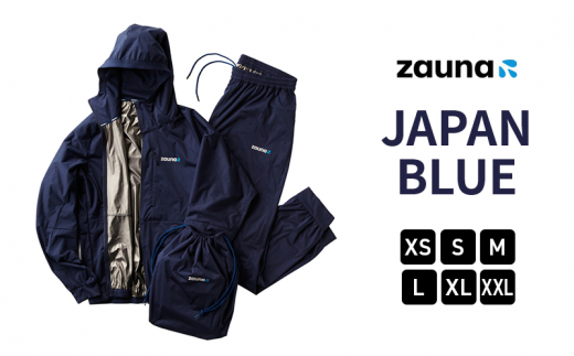 [№5784-7297]zauna suit / ザウナスーツ　JAPAN BLUE　ジャパンブルー　ネイビー　着るサウナ【XXL】|デポルターレクラブ