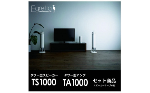 Egretta(エグレッタ)TS1000/TA1000スピーカー・アンプ セット【1460433