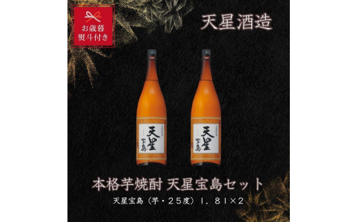 [お歳暮]天星酒造 本格芋焼酎 天星宝島1.8L×2本セット