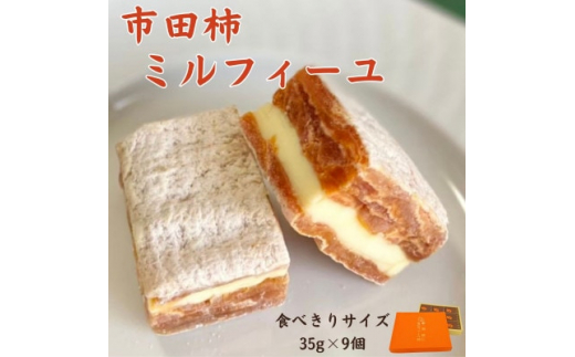 ＜数量限定＞市田柿ミルフィーユ 9個 化粧箱入・食べきりサイズ個包装【1460604】