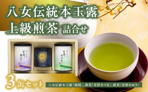 八女伝統本玉露・上級煎茶 詰合せ 504111 - 福岡県八女市