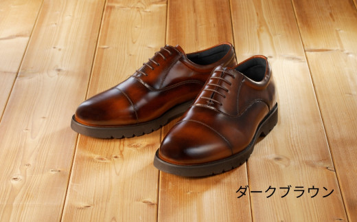【匠の靴】超軽量 幅広6E本革ビジネスシューズTT-23G (サイズ:30.0cm カラー:ダークブラウン) 453489 - 東京都台東区