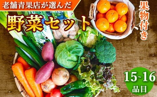野菜のプロ40年が届ける 厳選野菜セット！ 野菜・フルーツ 15～16品目 詰め合わせ