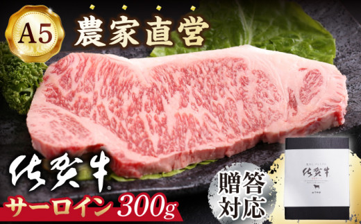 霜降り A5ランク】佐賀牛 サーロイン ステーキ 300g ( 300g×1枚